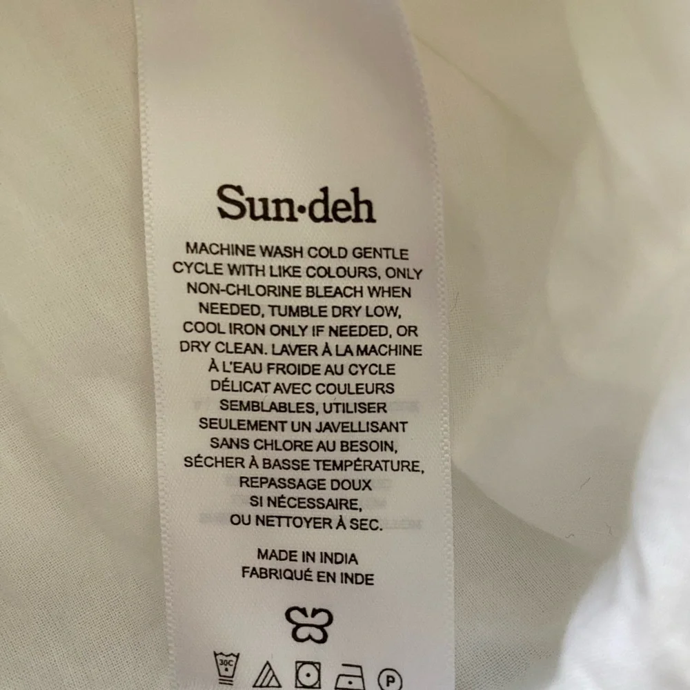 Aritzia Sunday Best White Puff Sleeve mini Dress - Picture 5 of 8